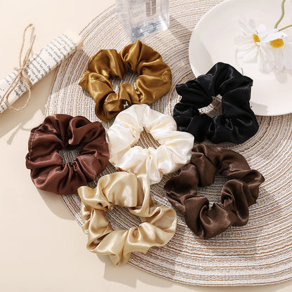 Silk Satin Large Hair Loop Scrunchie-combo